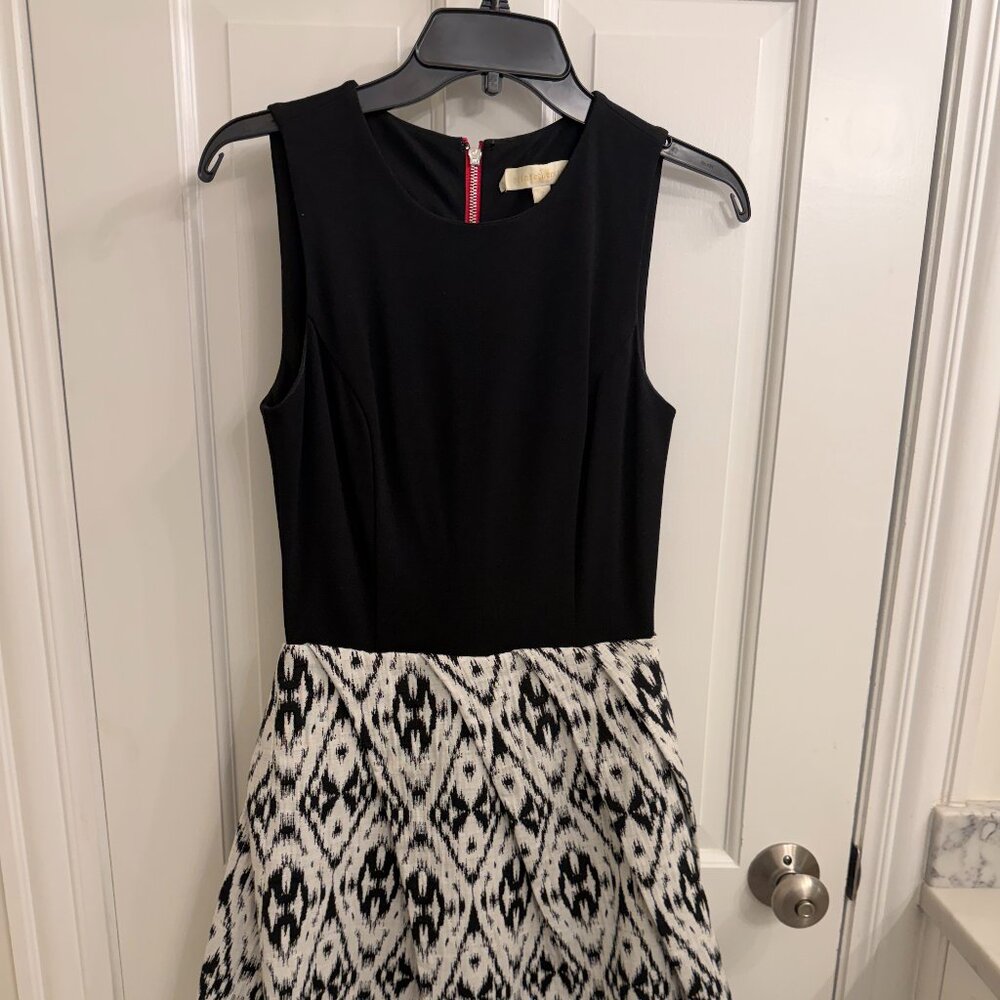 Erin Fethersten Black/White Ikat Dress Size 2